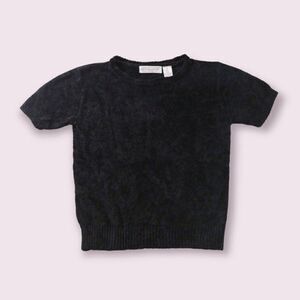 Vintage Chenille Short Sleeve Sweatshirt